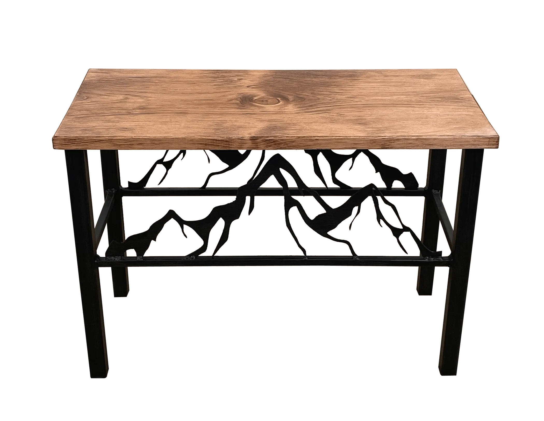 24" Mountain Adventure Scene Bench