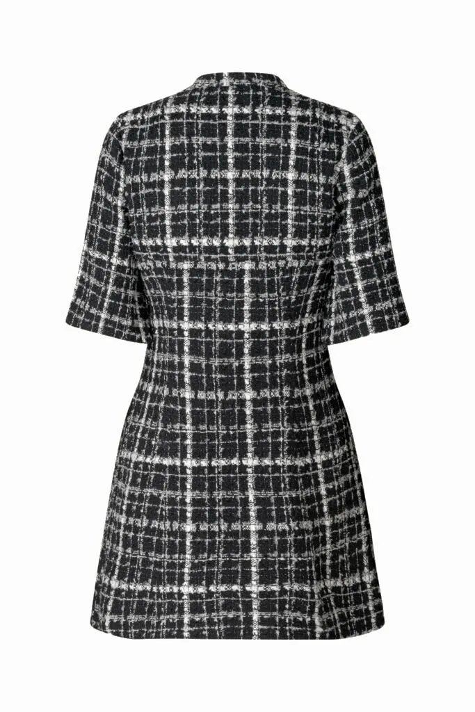 Alanis - Black Check Boucle