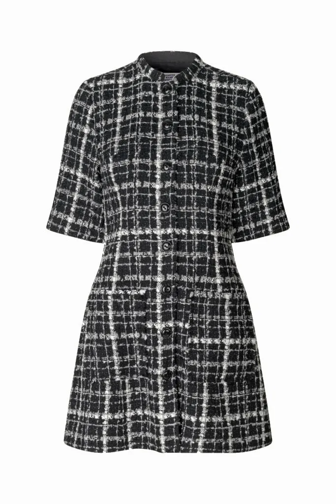 Alanis - Black Check Boucle