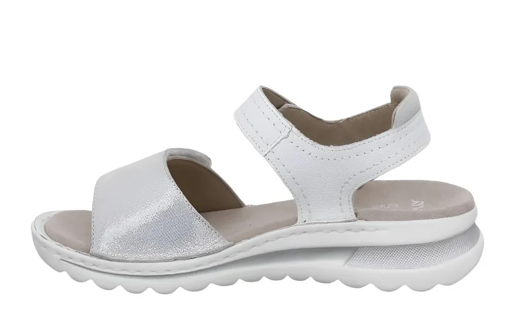 Ara Womens Sandal Tampa 2.0 47207 White/Silver