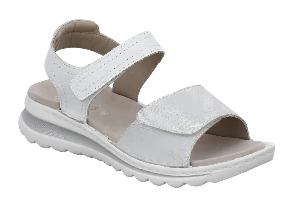 Ara Womens Sandal Tampa 2.0 47207 White/Silver