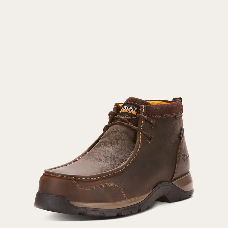 Ariat Men's Edge Brown Lite Waterproof Safety Toe Moc 10024956