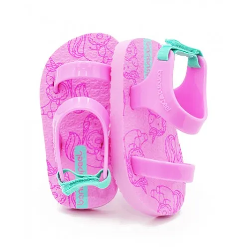 Banana Peel Slippers for Toddlers - Unimermaid Set Fluffy Donut Lilac