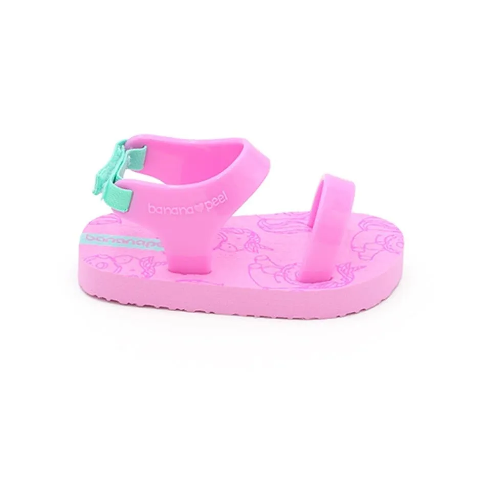 Banana Peel Slippers for Toddlers - Unimermaid Set Fluffy Donut Lilac