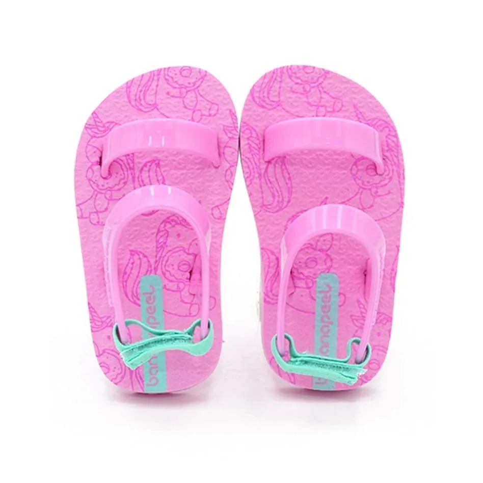 Banana Peel Slippers for Toddlers - Unimermaid Set Fluffy Donut Lilac