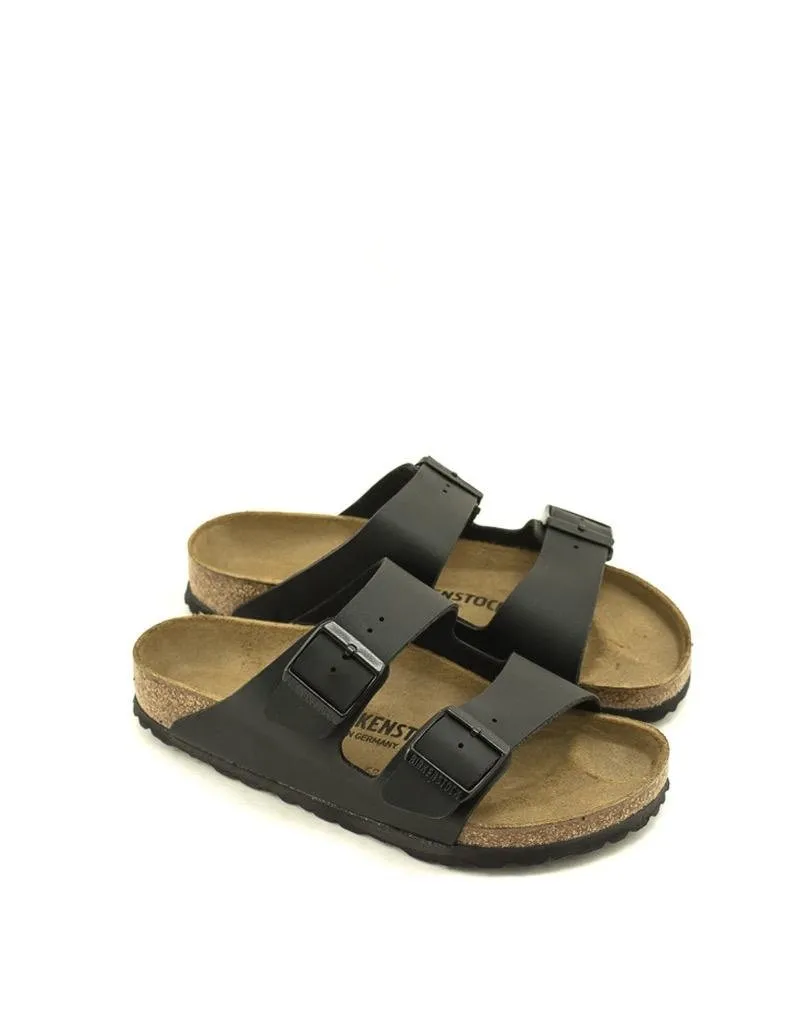 Birkenstock — Arizona Birko Flor - Black Regular Width