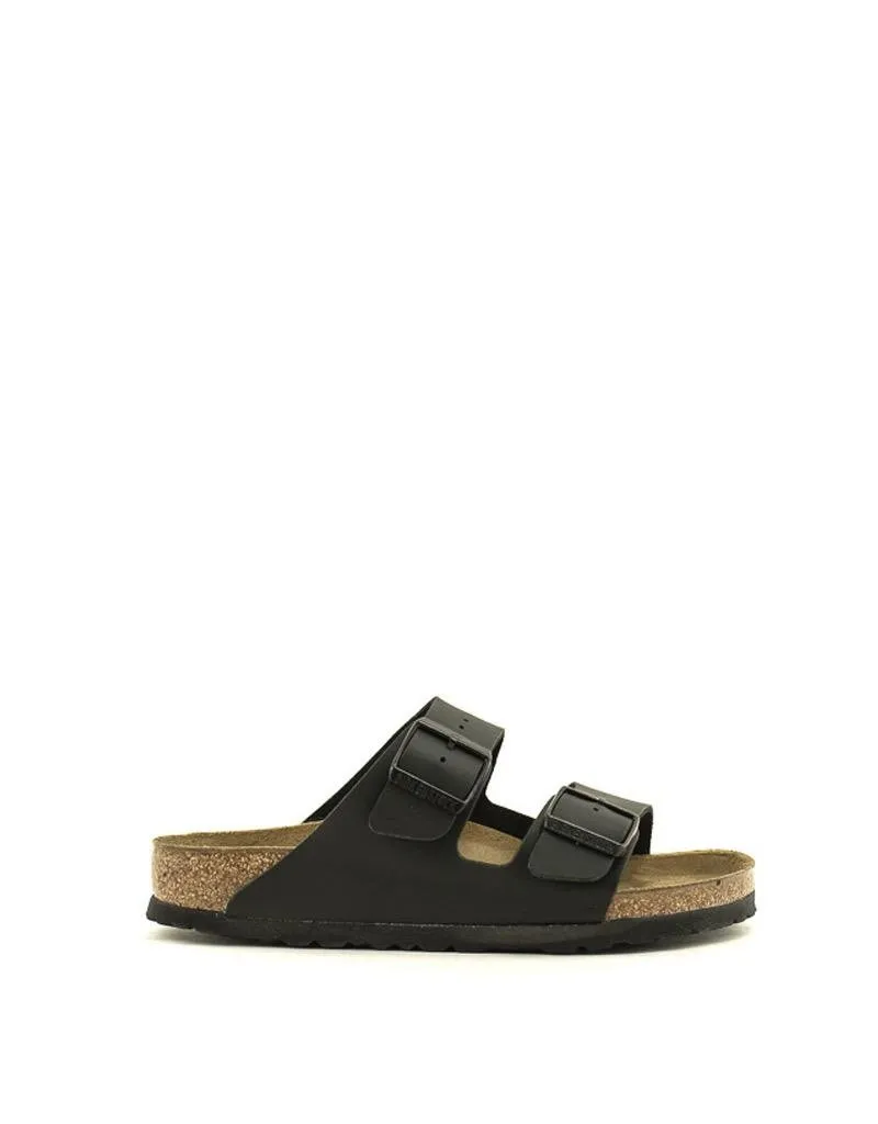 Birkenstock — Arizona Birko Flor - Black Regular Width