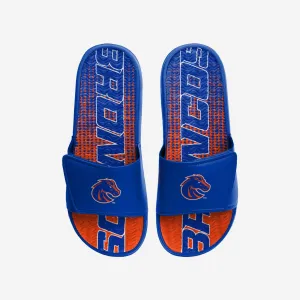 Boise State Broncos Gradient Wordmark Gel Slide