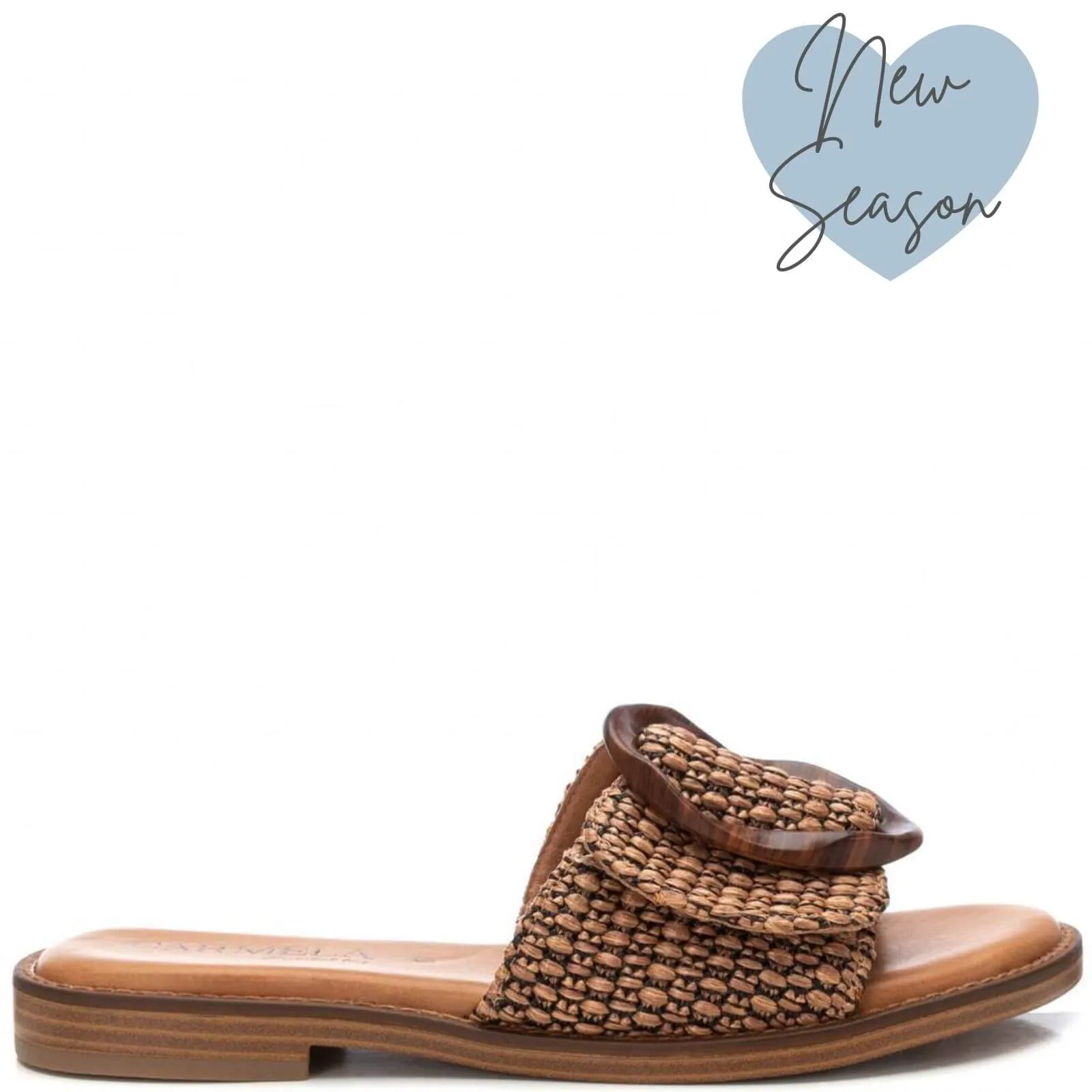 Carmela Brown Slip On Flat Mules