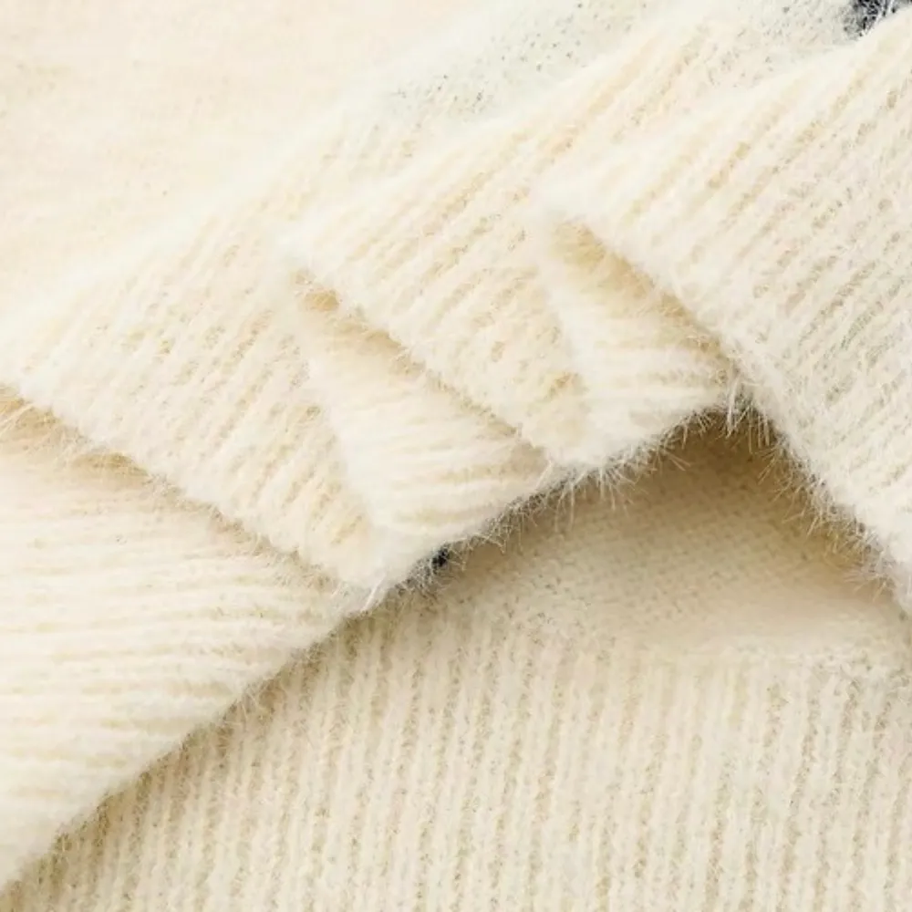 Cat Graphic Knit Sweater
