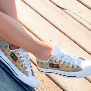 Colorful Bulldog Classic Canvas Tennis Shoes