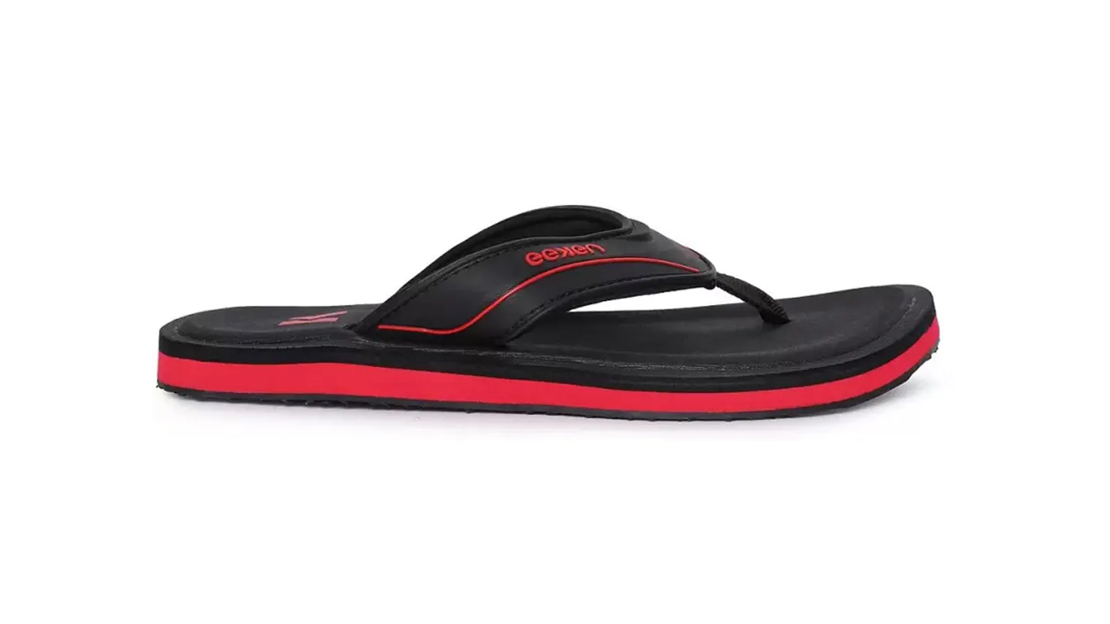 Eeken EFBG2017 Black And Red Ultra-Comfortable Everyday Flip Flops For Men