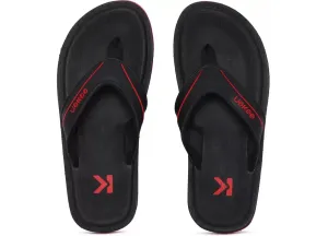 Eeken EFBG2017 Black And Red Ultra-Comfortable Everyday Flip Flops For Men