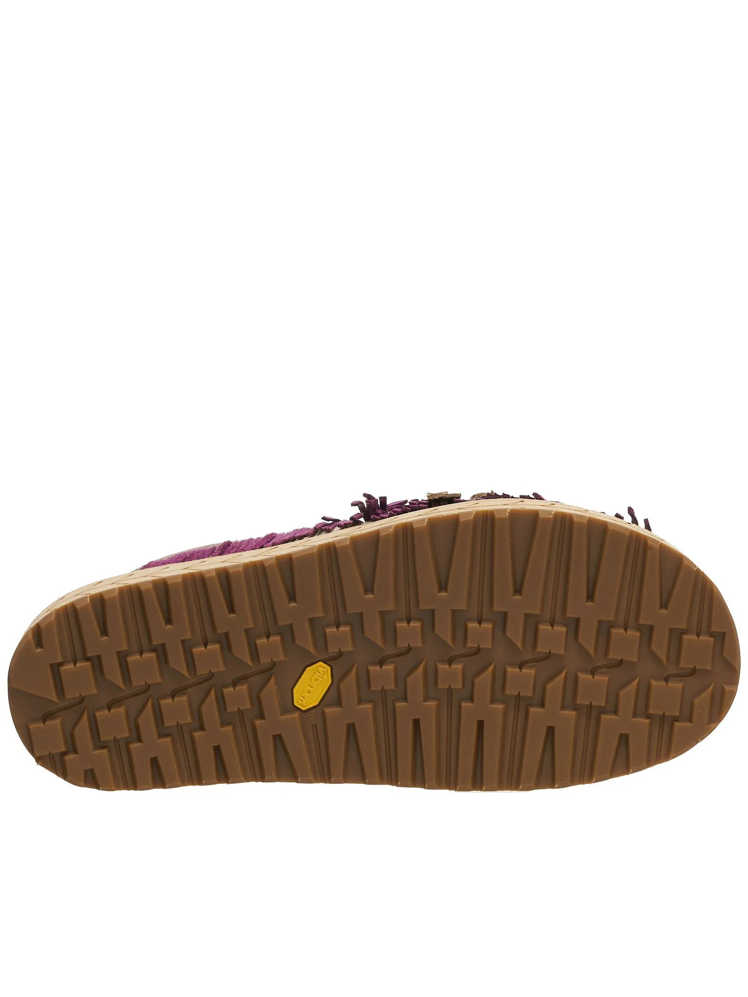 Fringed Leather Slides (K2204XG522-PUR-PURPLE)