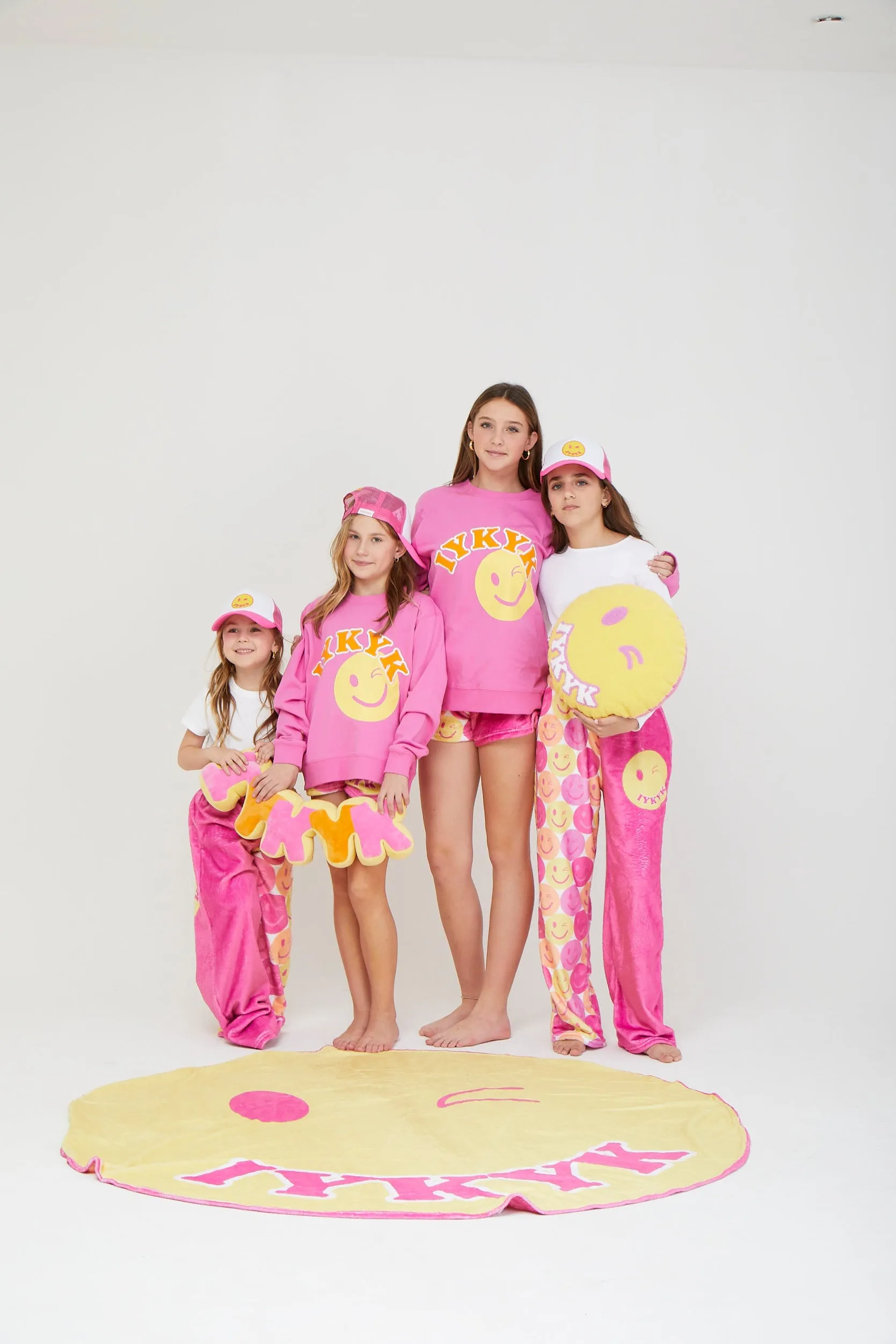 IYKYK Happy Face Plush Blanket