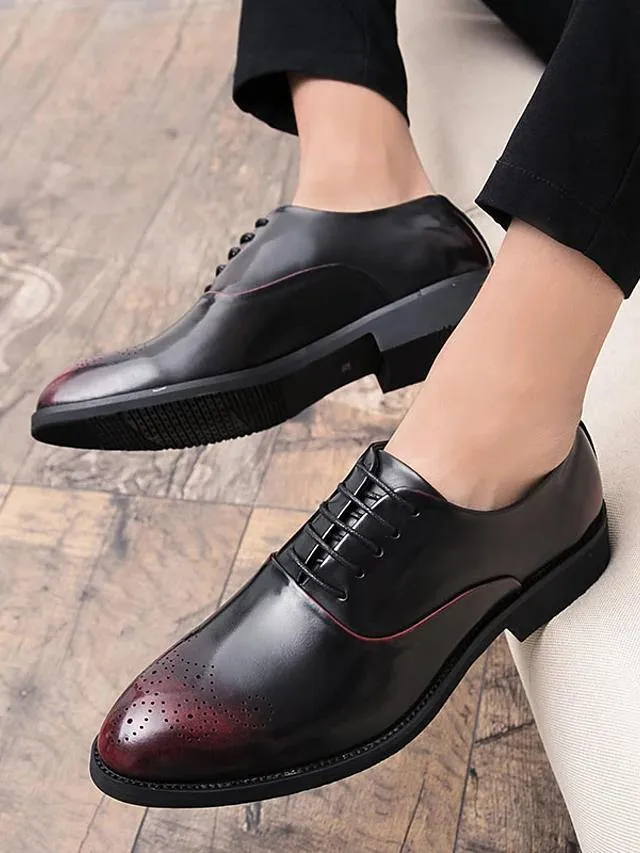 Men's Nappa Leather Formal Oxfords Shoes