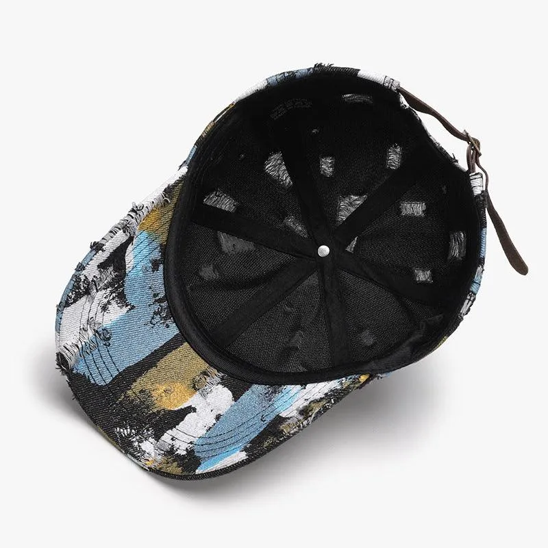 Men's Outdoor Travel Breathable Cotton Cap – Adjustable Dome Hat for All Seasons