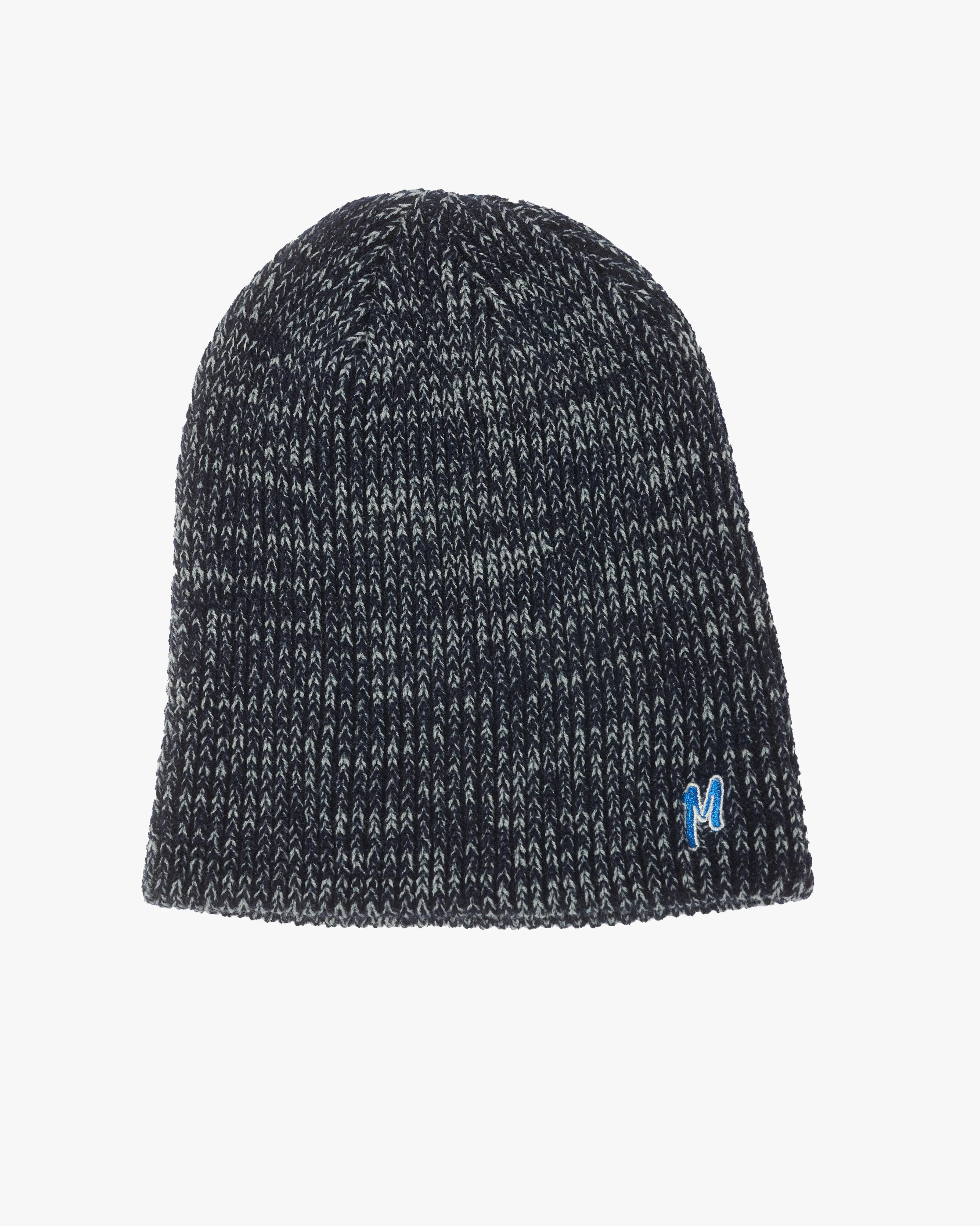 NAVY MARLED BEANIE