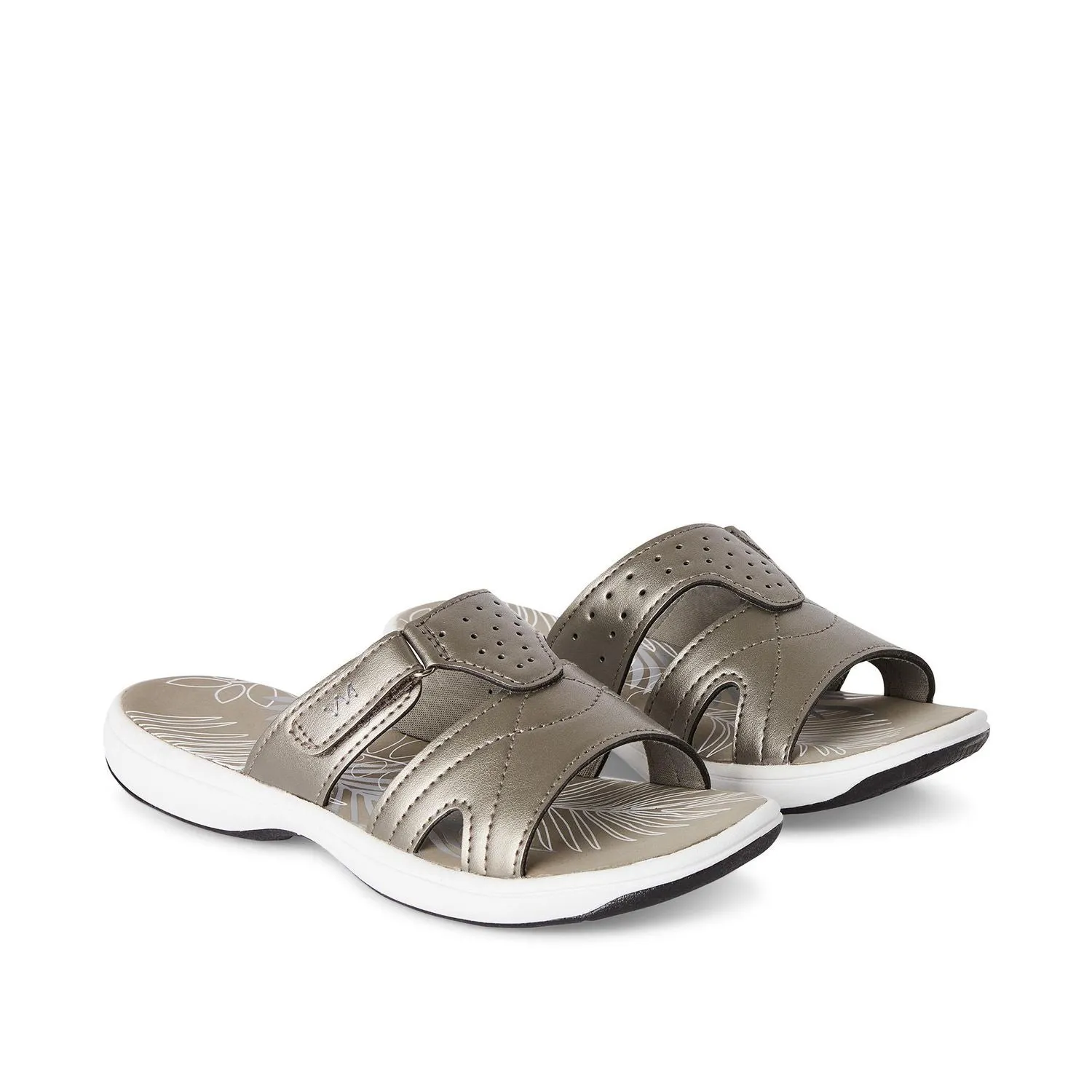 New with tags! Time and Tru Women's Mandy Sandals! Gold Sz 8!