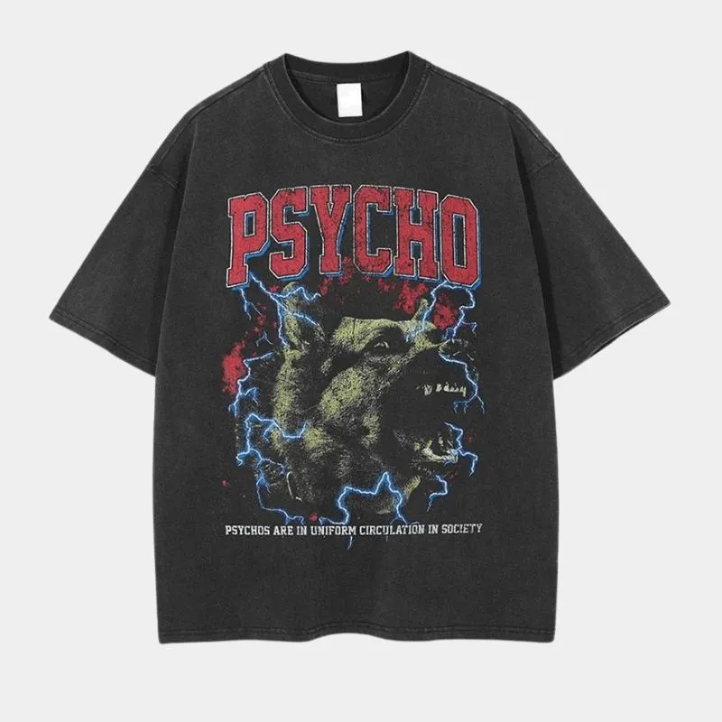 Psycho | Vintage Y2K Oversized T-Shirt