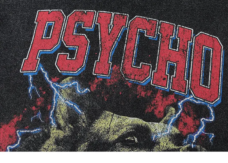 Psycho | Vintage Y2K Oversized T-Shirt