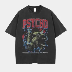 Psycho | Vintage Y2K Oversized T-Shirt