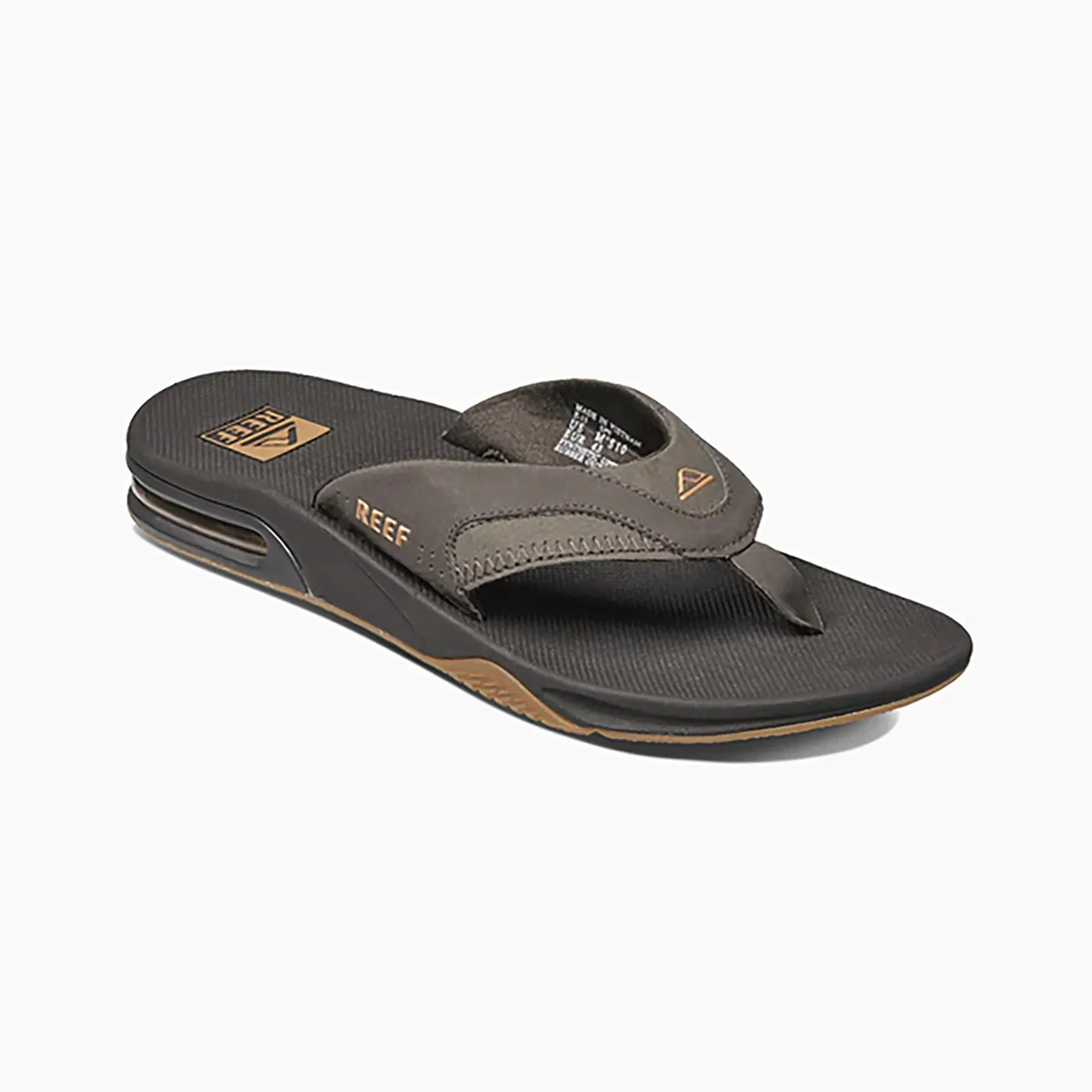 Reef Mens Fanning Flip Flops - Brown/Gum