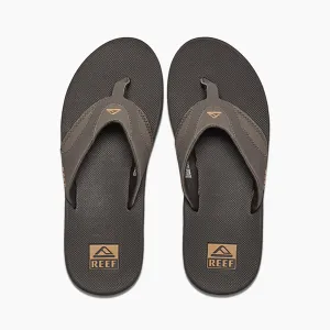 Reef Mens Fanning Flip Flops - Brown/Gum