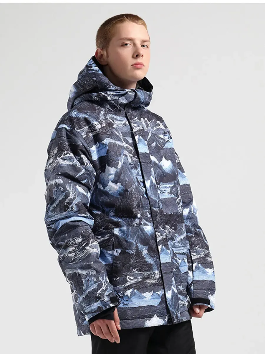 Riuiyele Men Ski Snowboarding Jacket Breathable