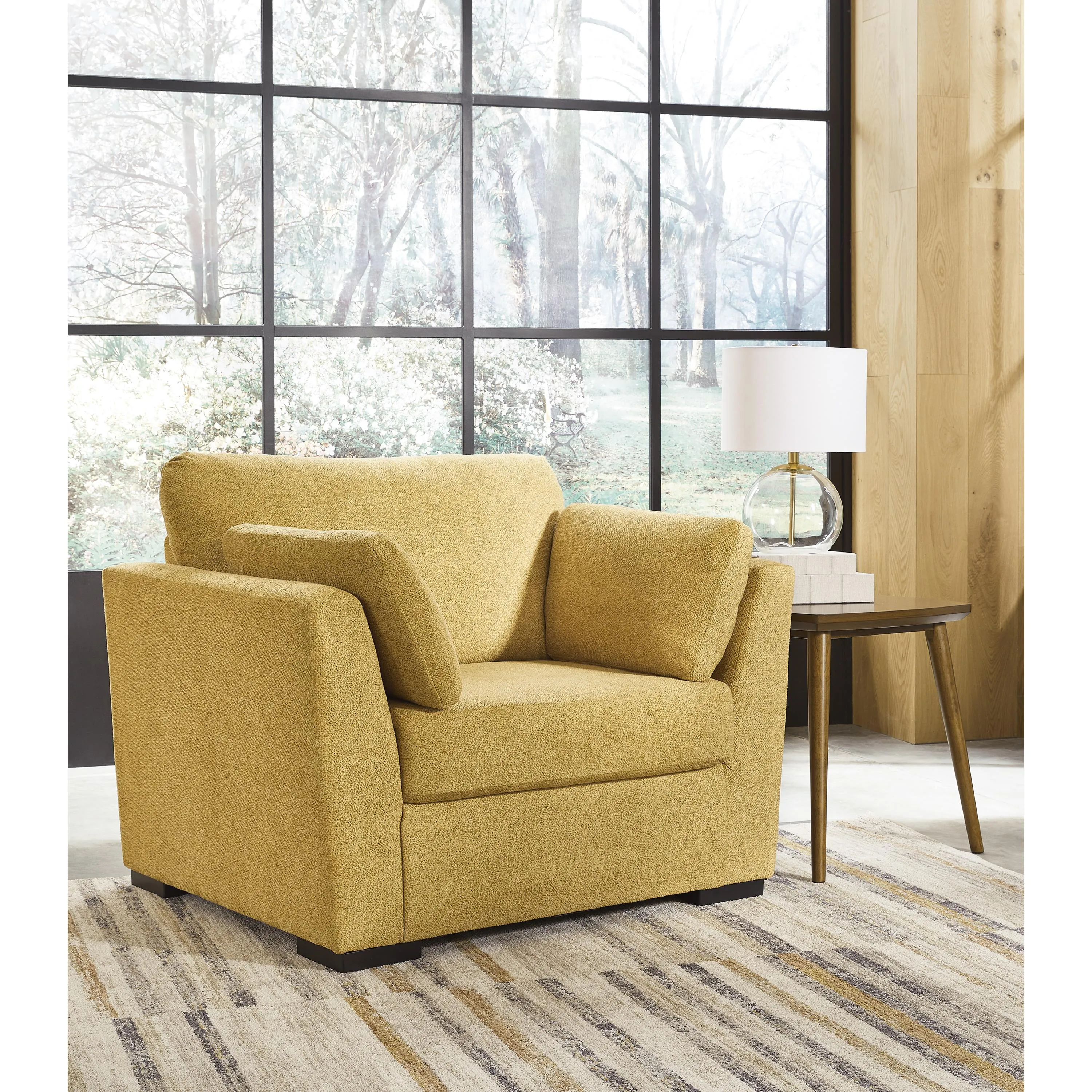 Signature Design by Ashley Keerwick Stationary Fabric Chair with Ottoman 6750614/6750623