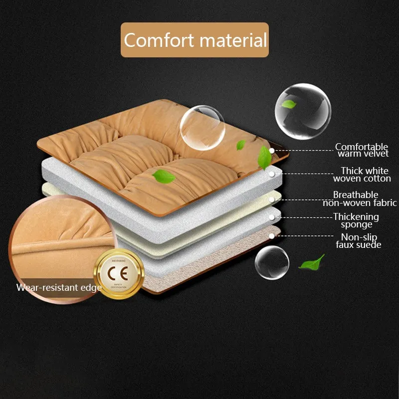 Soft Plush Car Seat Covers Winter Car Seat Protector Set Universal