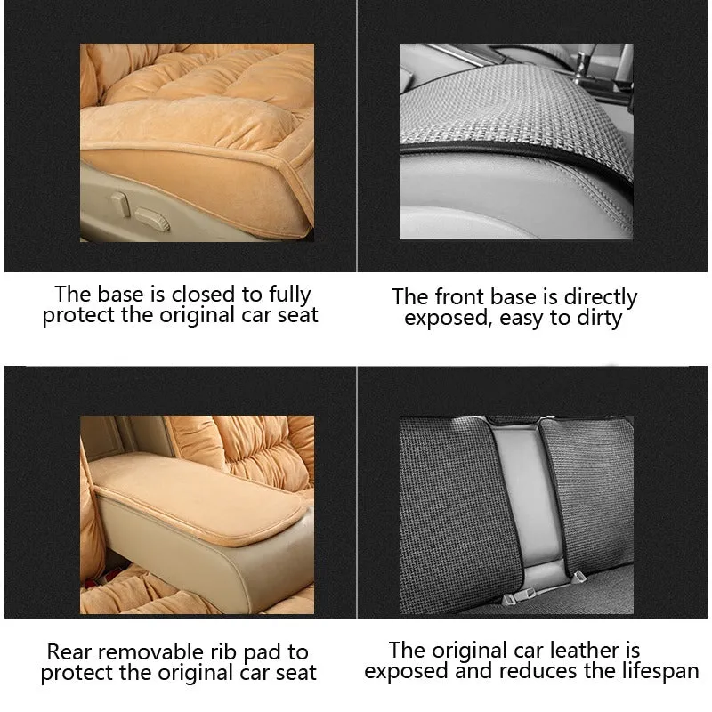 Soft Plush Car Seat Covers Winter Car Seat Protector Set Universal