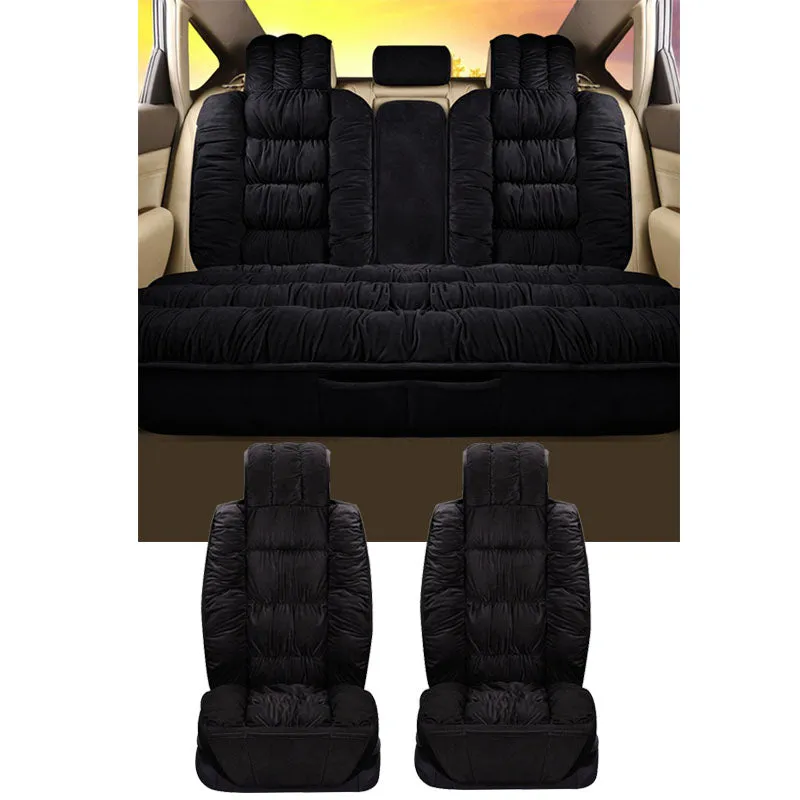 Soft Plush Car Seat Covers Winter Car Seat Protector Set Universal