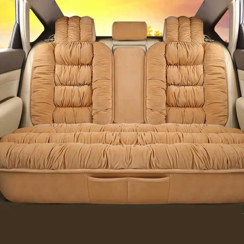 Soft Plush Car Seat Covers Winter Car Seat Protector Set Universal
