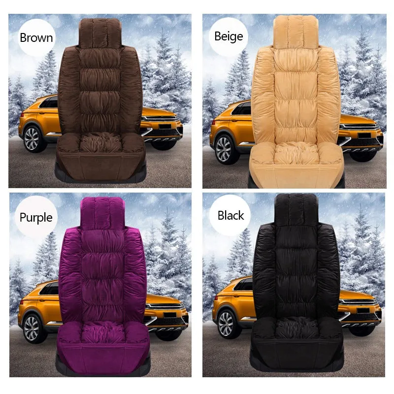 Soft Plush Car Seat Covers Winter Car Seat Protector Set Universal