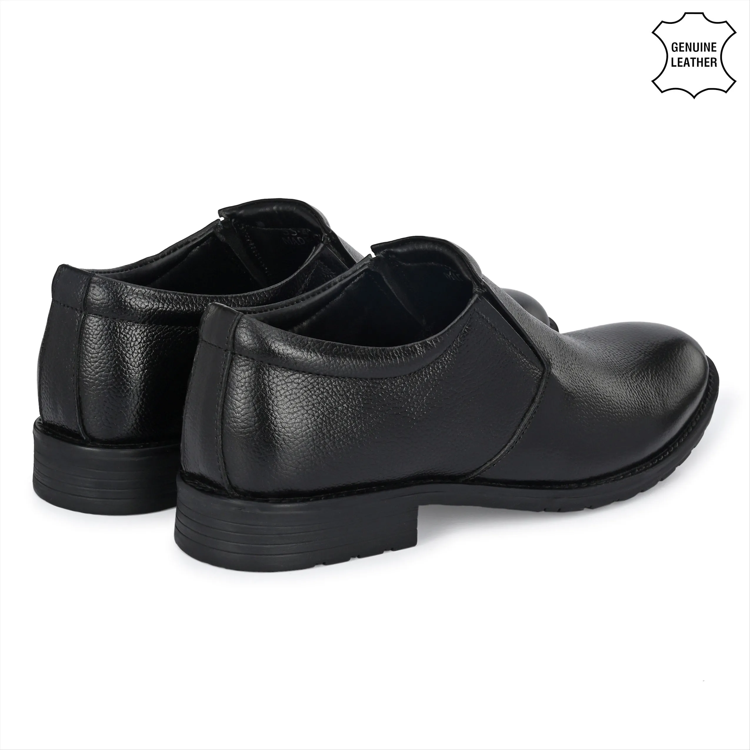 Solid Full Grain Leather Slip Ons