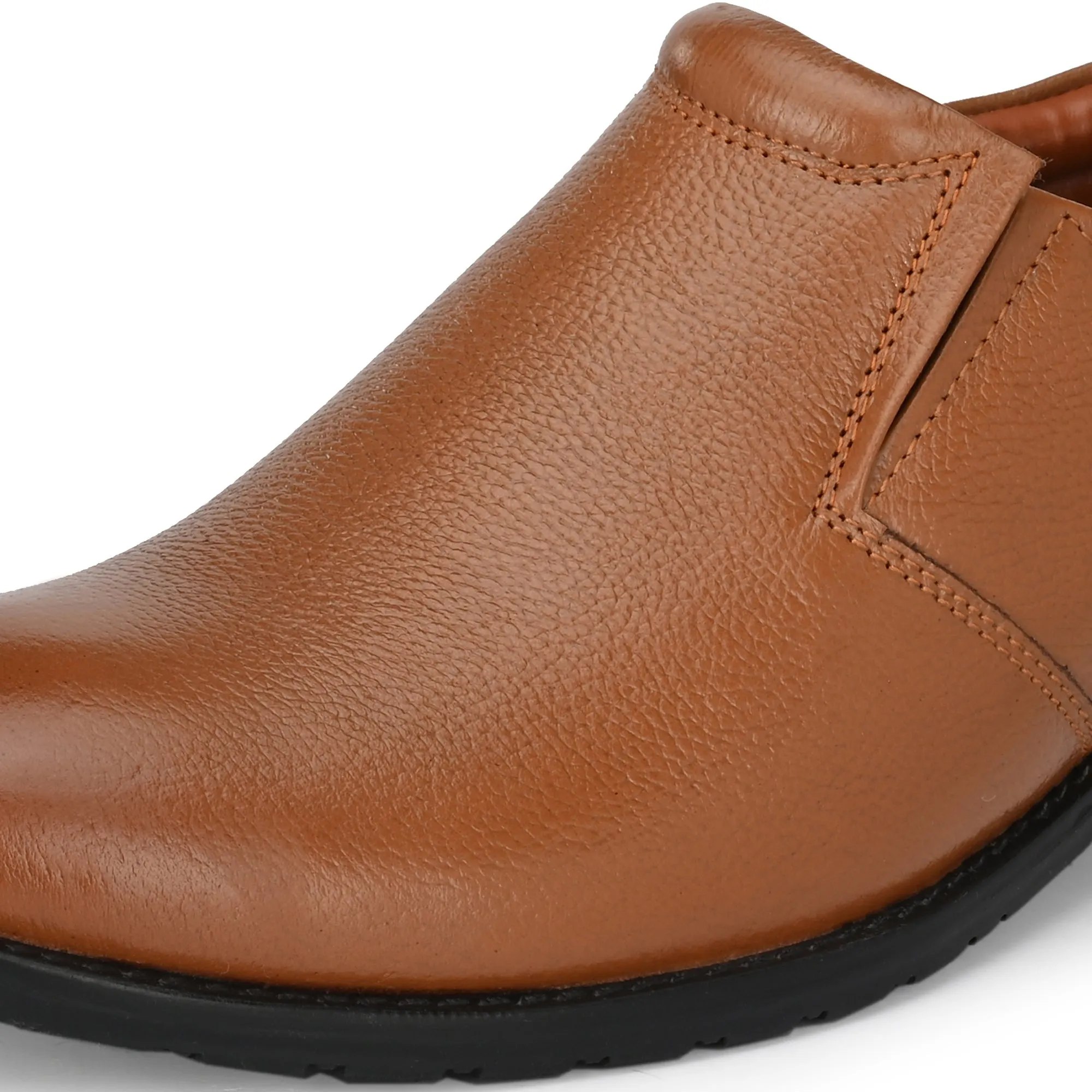 Solid Full Grain Leather Slip Ons