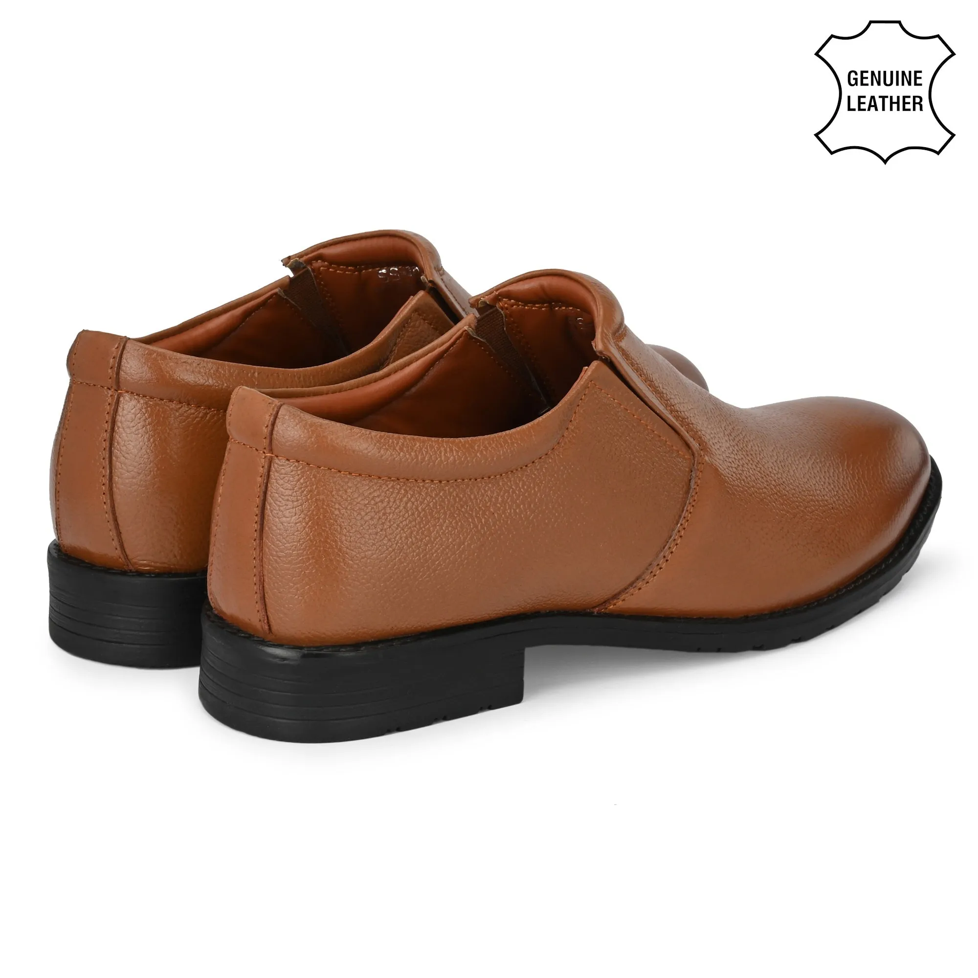 Solid Full Grain Leather Slip Ons