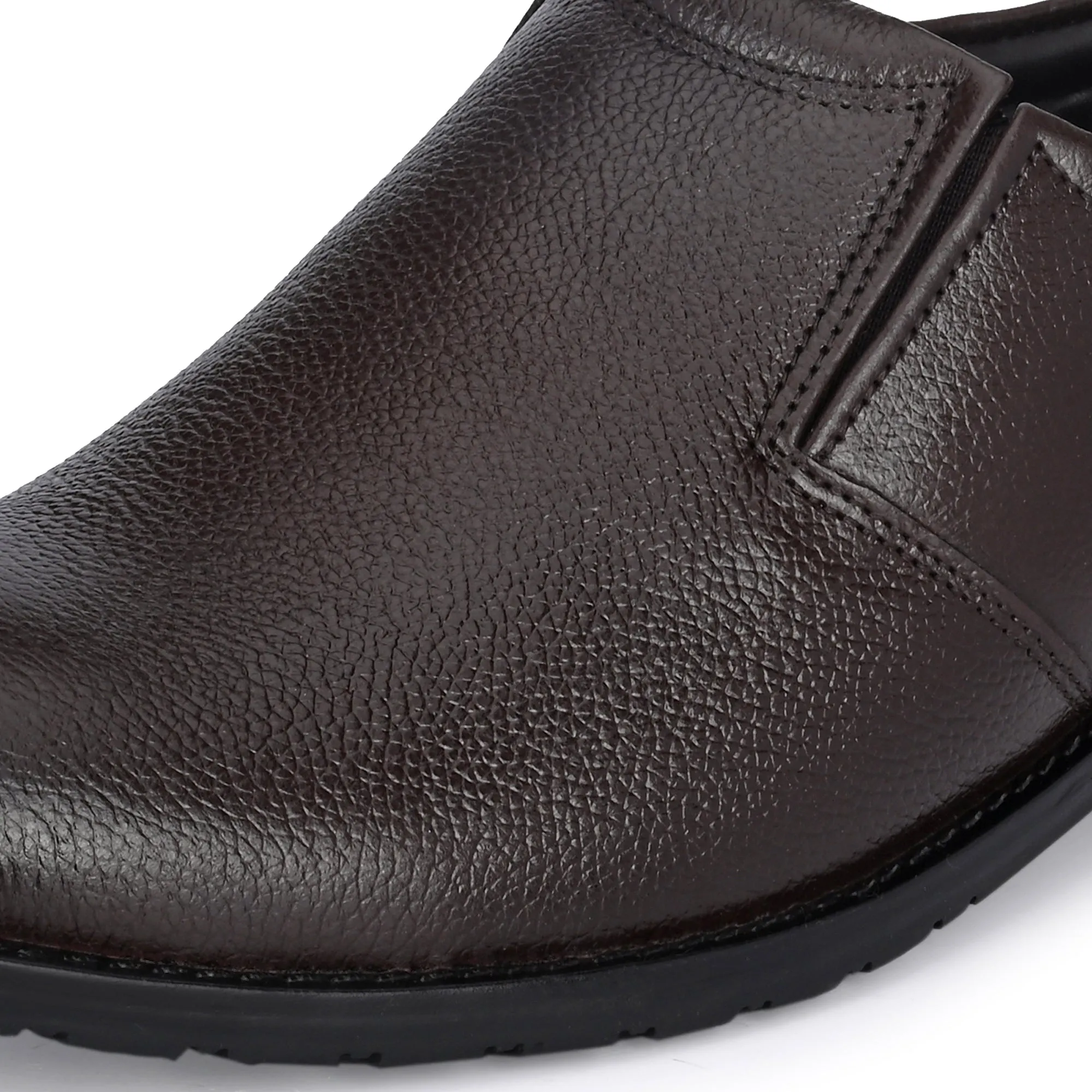 Solid Full Grain Leather Slip Ons