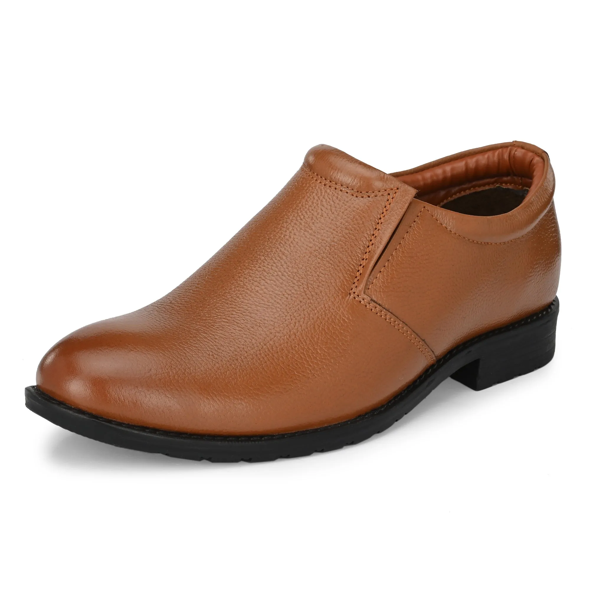 Solid Full Grain Leather Slip Ons