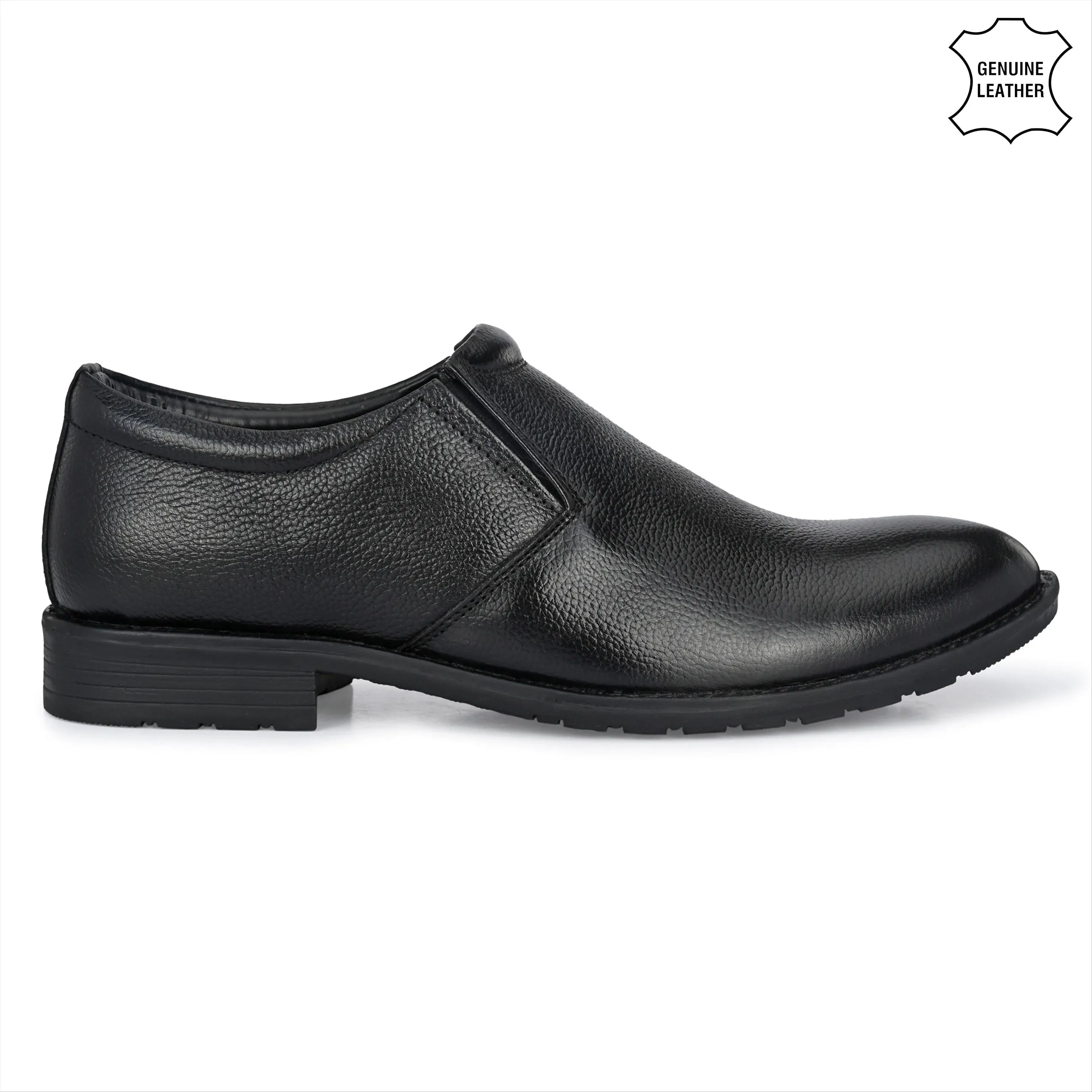 Solid Full Grain Leather Slip Ons