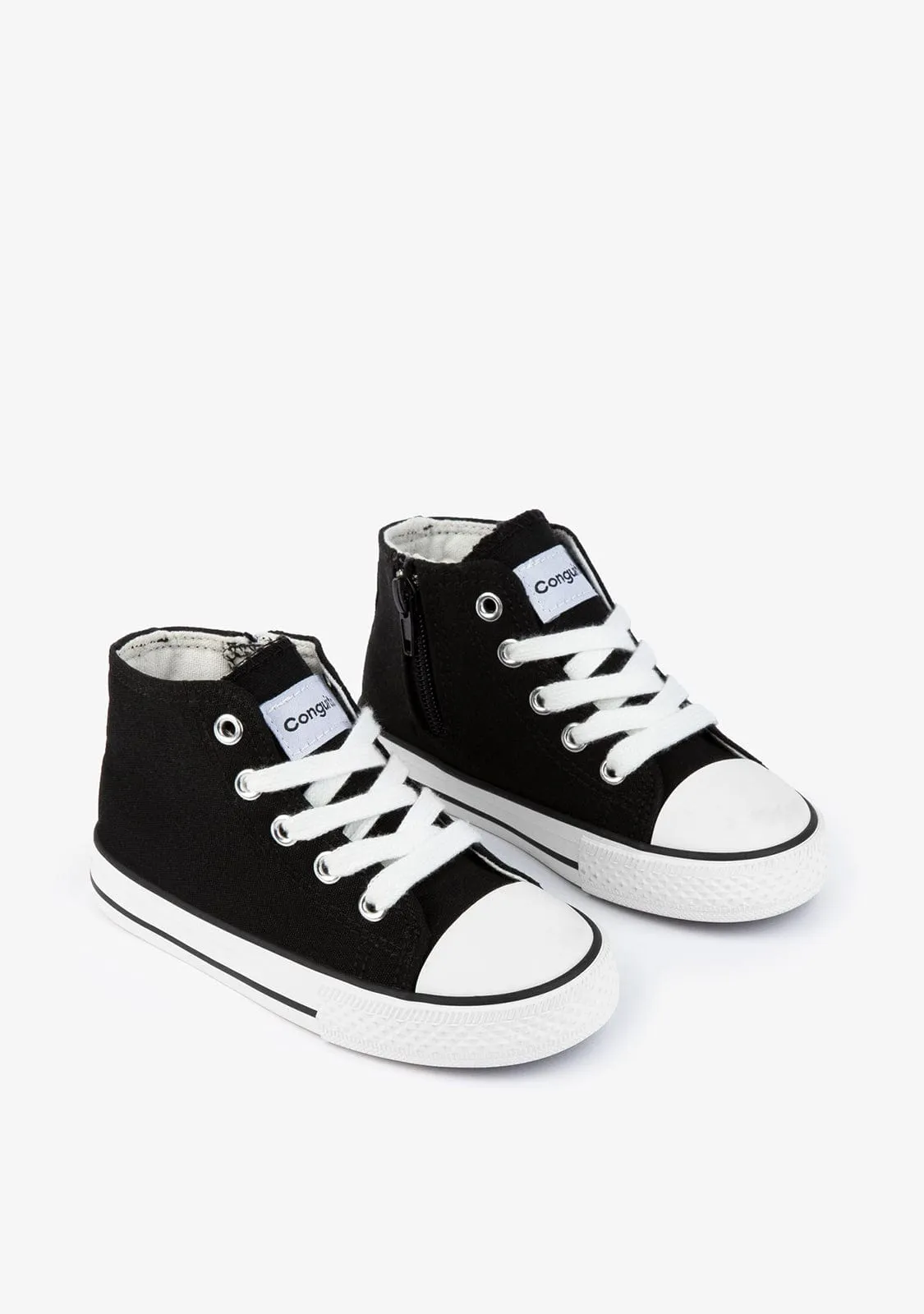 Unisex Hi-top Sneakers Basic Black