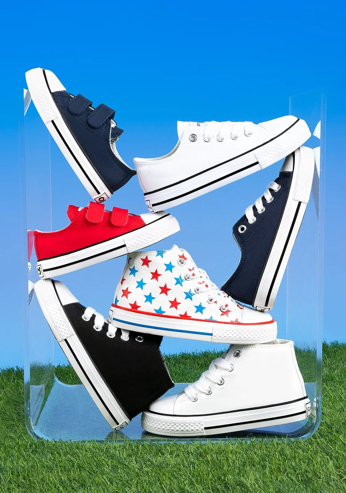 Unisex Hi-top Sneakers Basic Black
