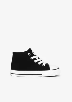 Unisex Hi-top Sneakers Basic Black