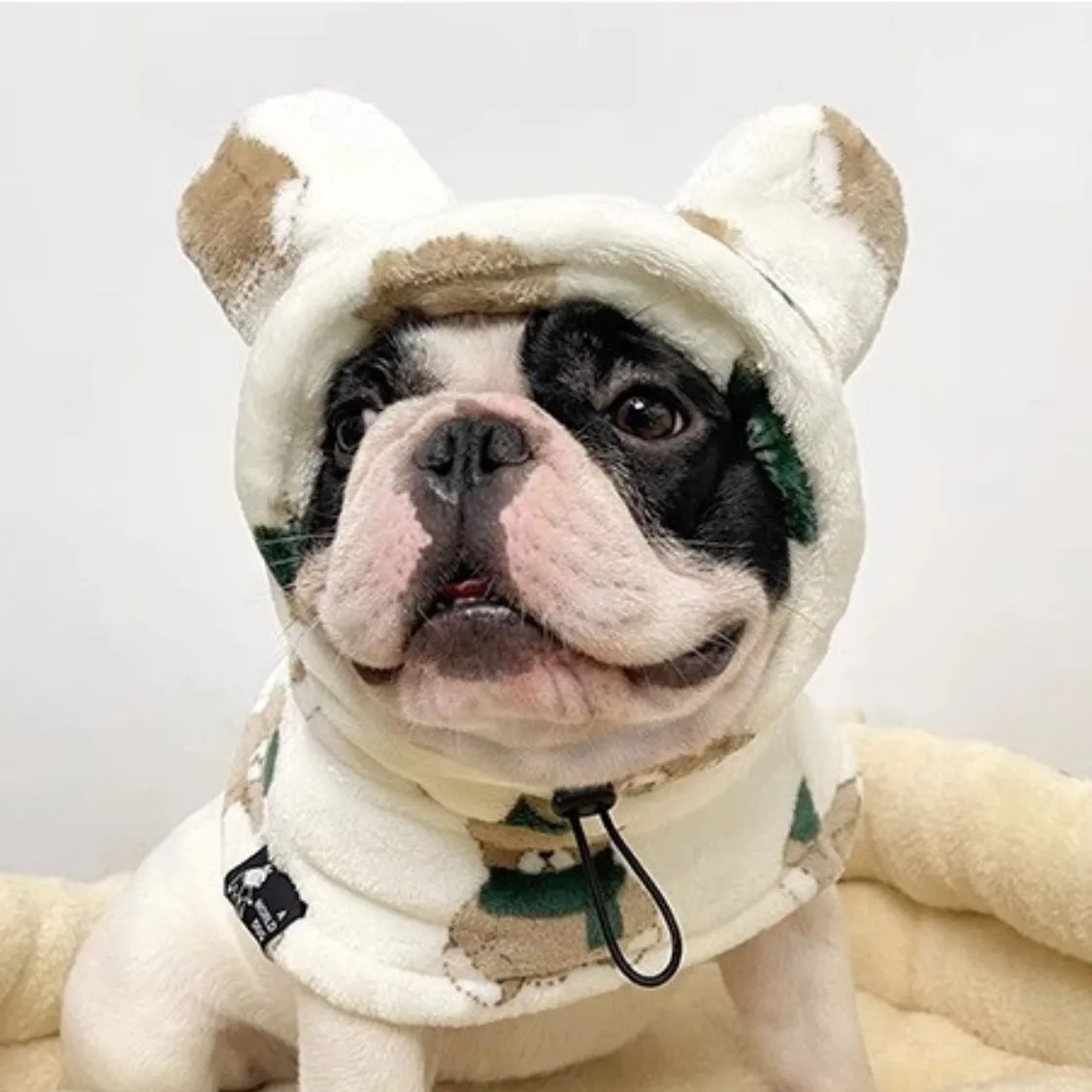 Warmie Frenchie Winter Plush Hat - Cozy & Stylish for French Bulldogs