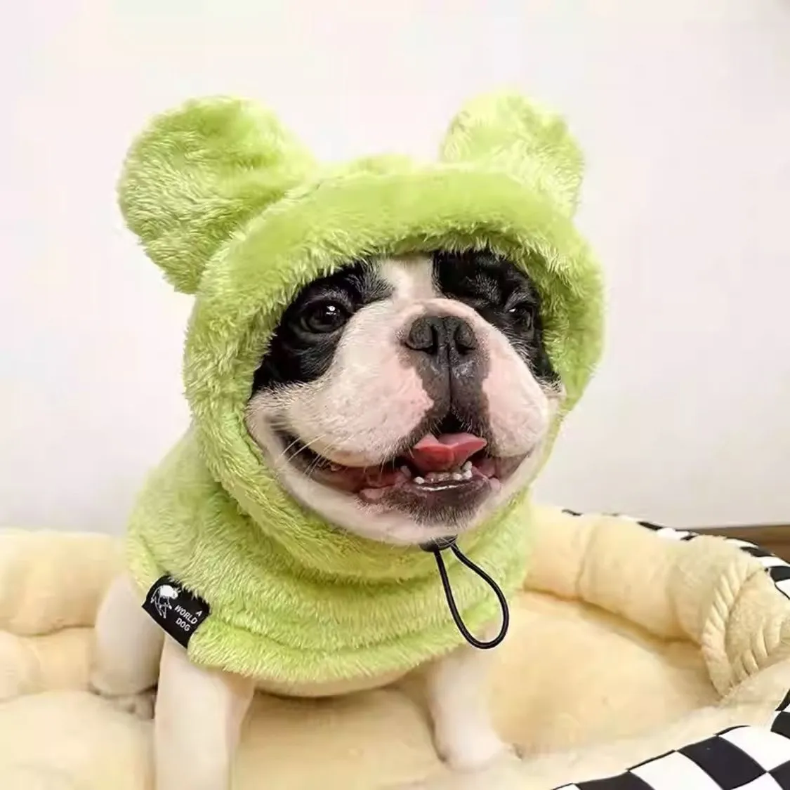 Warmie Frenchie Winter Plush Hat - Cozy & Stylish for French Bulldogs
