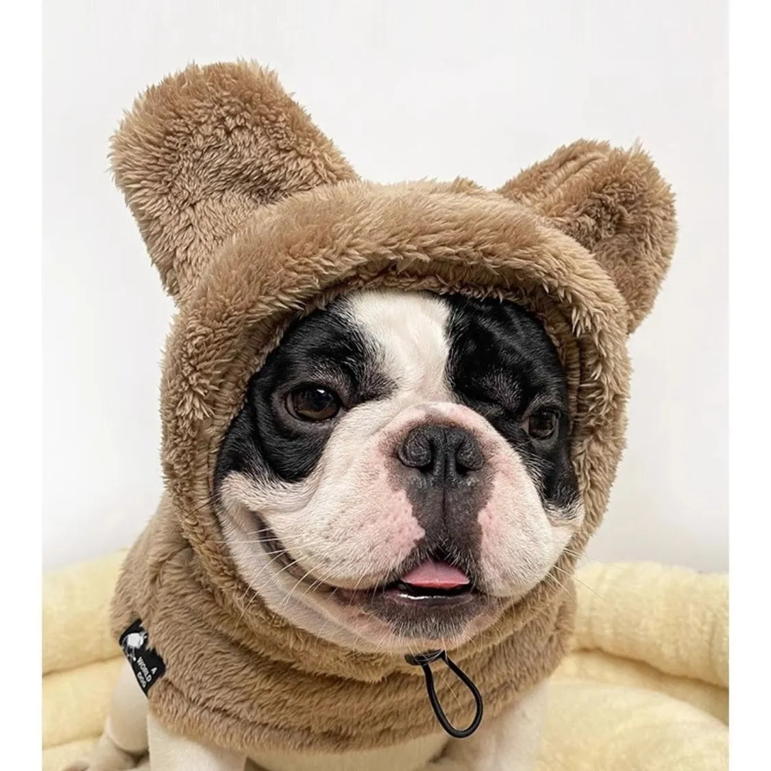 Warmie Frenchie Winter Plush Hat - Cozy & Stylish for French Bulldogs