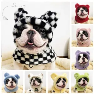 Warmie Frenchie Winter Plush Hat - Cozy & Stylish for French Bulldogs