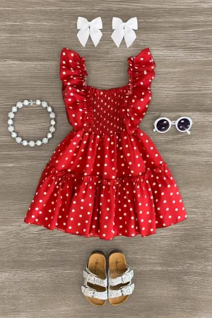 White Polka Dot Dress