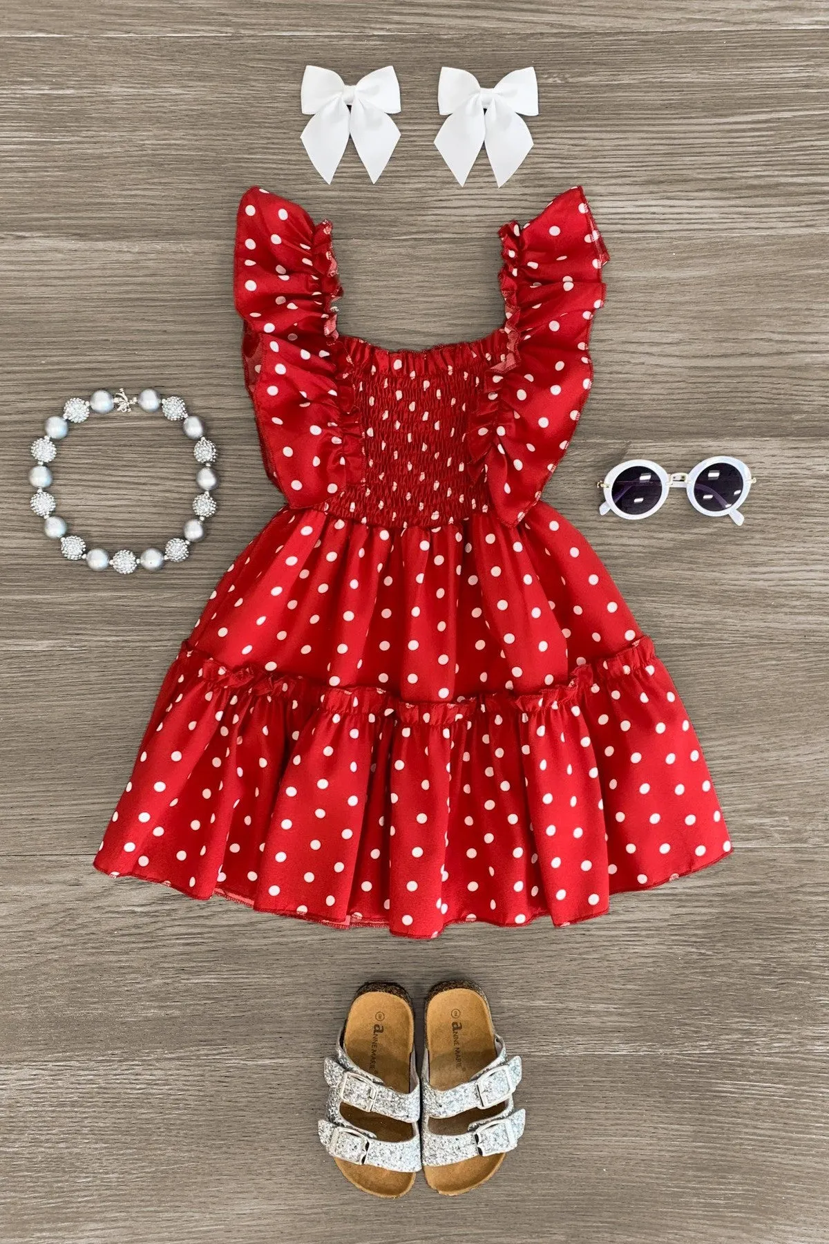 White Polka Dot Dress